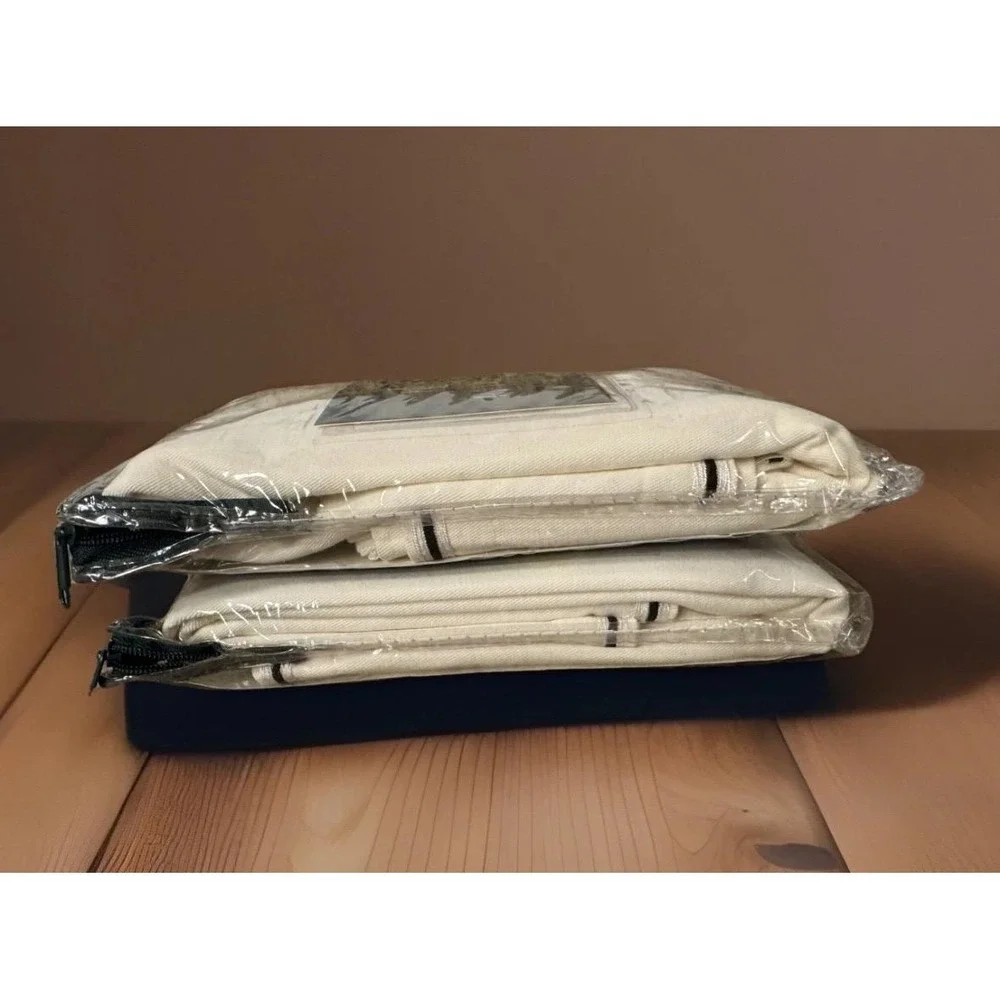 NEW Ralph Lauren Charleston STANDARD Set Of 2 Shams Chino White Retired Style